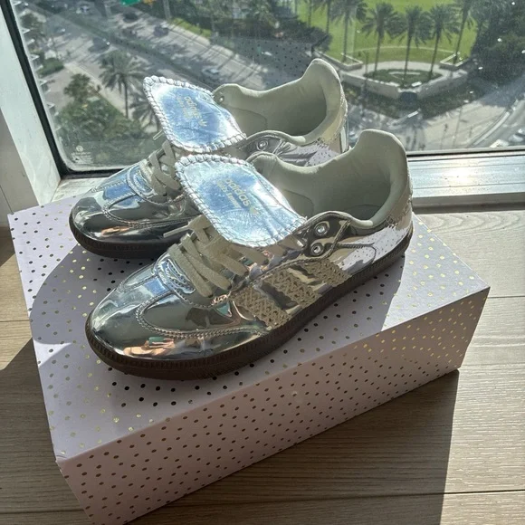 adidas Silver Metallic Sneakers - Picture 3 of 5